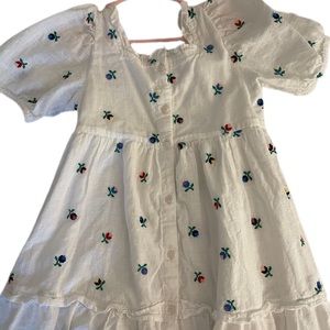 ZARA Embroidered Little Girls Dress